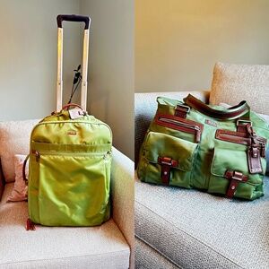 Tumi Green Travel Bag